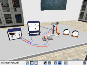 Umsetzung eines Virtual-Reality-Experiments zum Millikan-Versuch