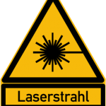 Achtung Laserstrahl