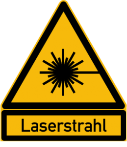 Achtung Laserstrahl
