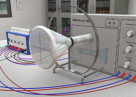 Vergleich von realem Versuchsaufbau und Virtual-Reality-Experiment