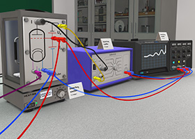 Vergleich von realem Versuchsaufbau und Virtual-Reality-Experiment